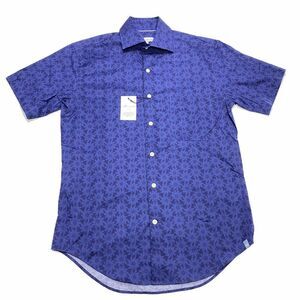 NWT‎ Peter Millar Seaside Button Shirt Small Blue Geometric Beach Golf Men $145